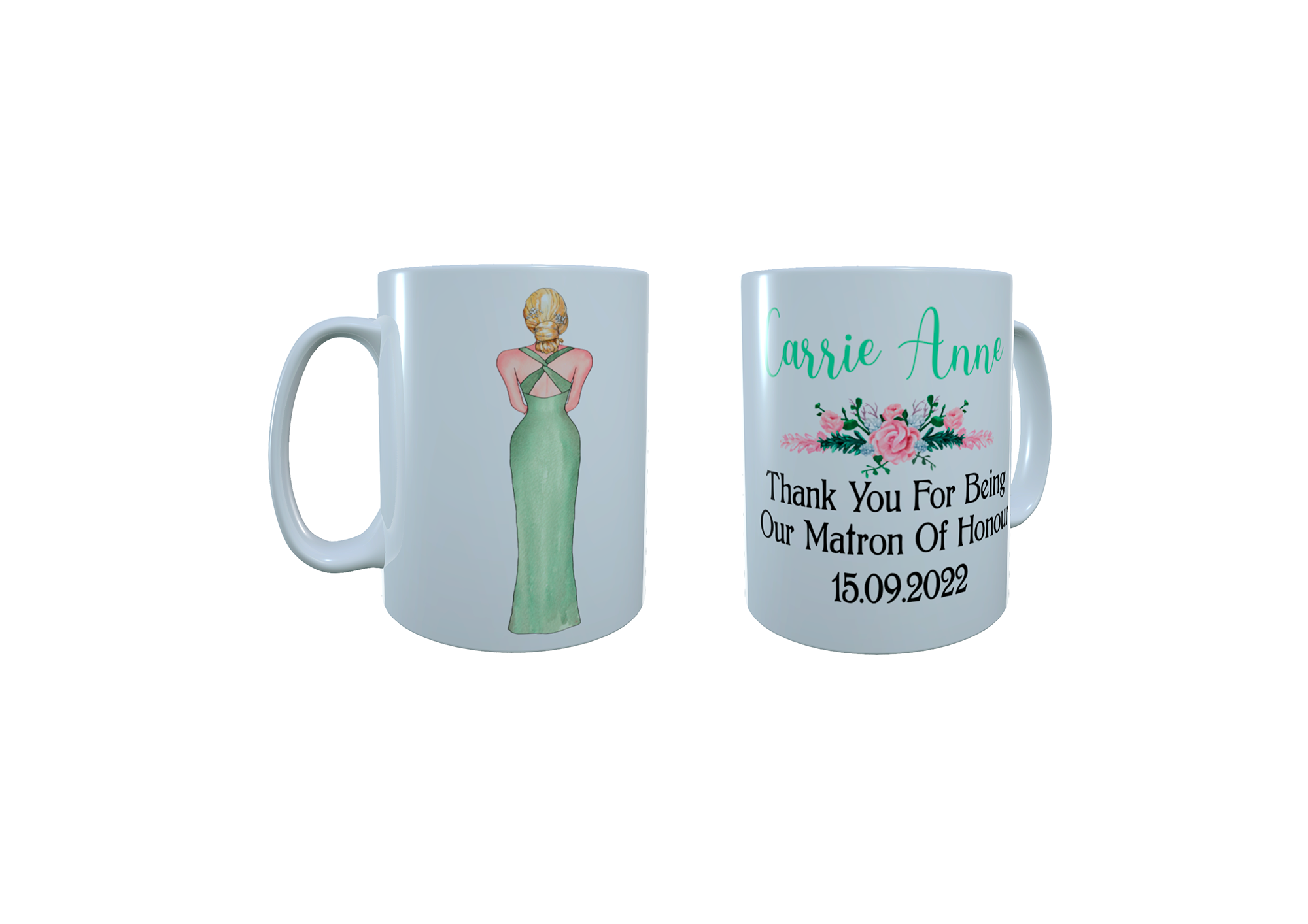 Matron Of Honor Personalised Ceramic Mug, Matron Of Honor Gift - Click Image to Close